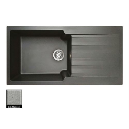 ΝΕΡΟΧΥΤΗΣ ΣΥΝΘΕΤΙΚΟΣ ΕΝΘΕΤΟΣ DURALIT KS105 Gris Platinum 100x50 cm