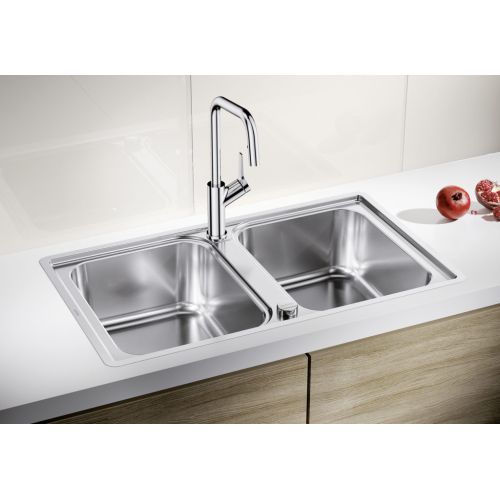 ΝΕΡΟΧΥΤΗΣ ΕΝΘΕΤΟΣ BLANCO LEMIS 8-IF  Inox 86x50 cm