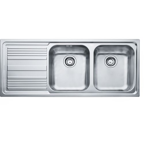 ΝΕΡΟΧΥΤΗΣ ΕΝΘΕΤΟΣ FRANKE Logica LLL 621 Inox Σαγρέ 116x50 cm Ποδιά Αριστερά