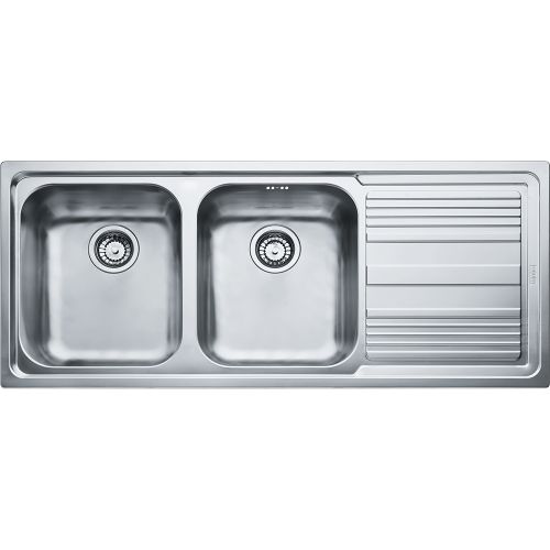 ΝΕΡΟΧΥΤΗΣ ΕΝΘΕΤΟΣ FRANKE Logica LLL 621 Inox Σαγρέ 116x50 cm Ποδιά Δεξιά