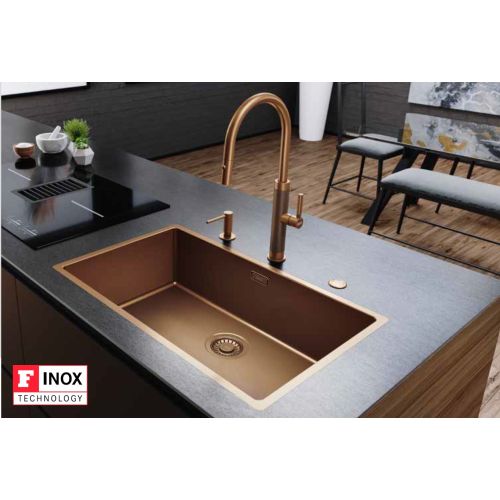 ΝΕΡΟΧΥΤΗΣ ΥΠΟΚΑΘΗΜΕΝΟΣ FRANKE MYTHOS Masterpiece BXM  210/110-50 Copper PVD 54 x 45 cm R13