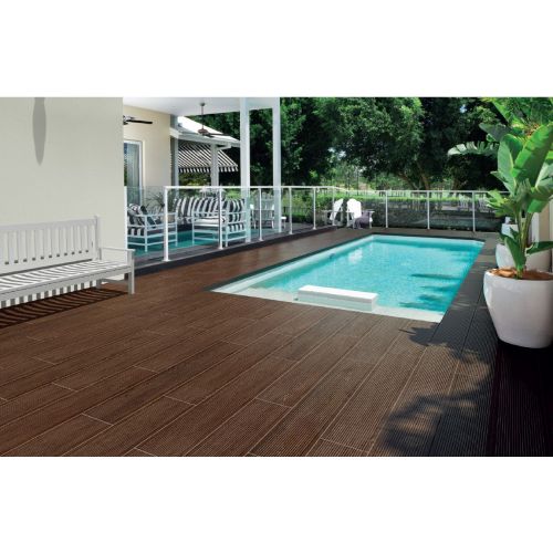 ΠΛΑΚΑΚΙ ΔΑΠΕΔΟΥ KARAG MERBAU DECK Wengue  23x120 cm Τύπου Ξύλου