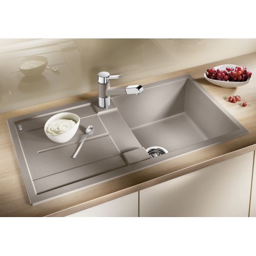 ΝΕΡΟΧΥΤΗΣ ΓΡΑΝΙΤΗ ΕΝΘΕΤΟΣ BLANCO METRA 5 S Alu Metallic 86x50 cm