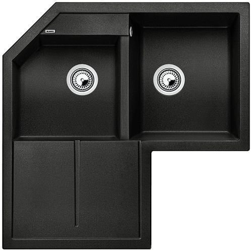 ΝΕΡΟΧΥΤΗΣ ΓΡΑΝΙΤΗ ΓΩΝΙΑΚΟΣ ΕΝΘΕΤΟΣ BLANCO METRA 9E Anthracite 83x83x50 cm
