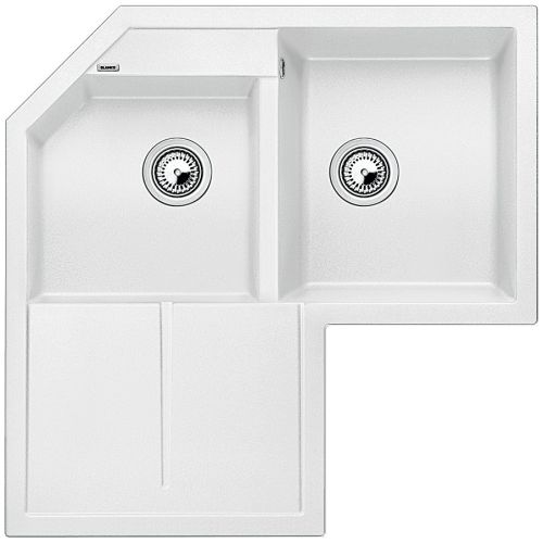 ΝΕΡΟΧΥΤΗΣ ΓΡΑΝΙΤΗ ΓΩΝΙΑΚΟΣ ΕΝΘΕΤΟΣ BLANCO METRA 9E White 83x83x50 cm