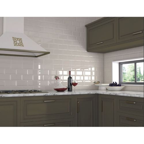 ΠΛΑΚΑΚΙ ΤΟΙΧΟΥ KARAG METRO BIZOUTE Grey 10x20 cm