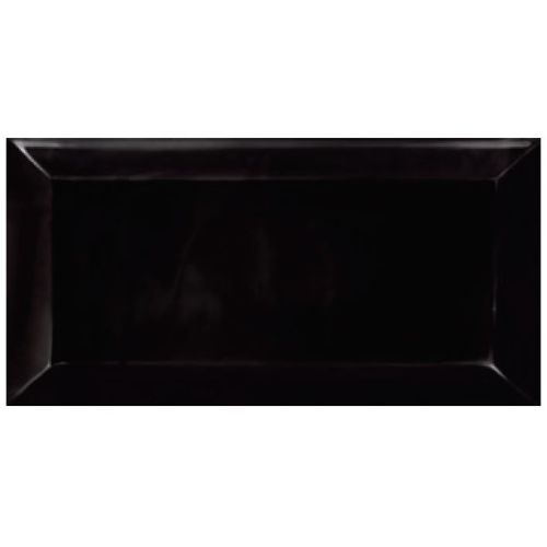 ΠΛΑΚΑΚΙ ΤΟΙΧΟΥ KARAG METRO BIZOUTE Black 10x20 cm