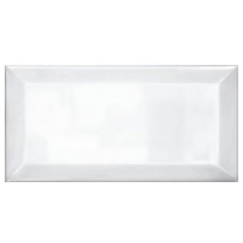 ΠΛΑΚΑΚΙ ΤΟΙΧΟΥ KARAG METRO BIZOUTE White 10x20 cm