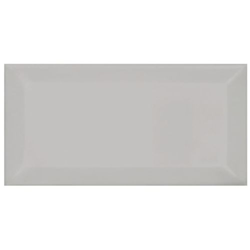 ΠΛΑΚΑΚΙ ΤΟΙΧΟΥ KARAG METRO BIZOUTE Grey 10x20 cm