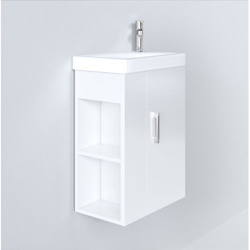 Σετ Έπιπλο Μπάνιου MARTIN MINI PLUS Λευκό 45 Πάγκο 44×29,5x66cm