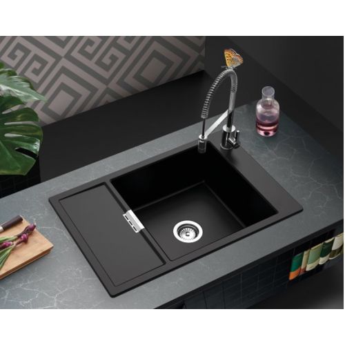 ΝΕΡΟΧΥΤΗΣ ΓΡΑΝΙΤΗ ΕΝΘΕΤΟΣ SCHOCK CRISTADUR MONO 15180 Silverstone 78x51 cm