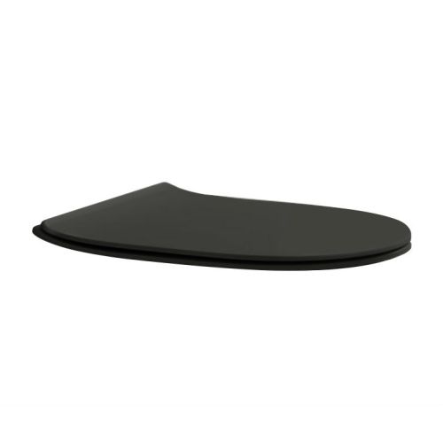 ΚΑΛΥΜΑ - ΚΑΠΑΚΙ ΛΕΚΑΝΗΣ ΤΟΥΑΛΕΤΑΣ SCARABEO SLIM Soft Close 5530BS-401 Black matt