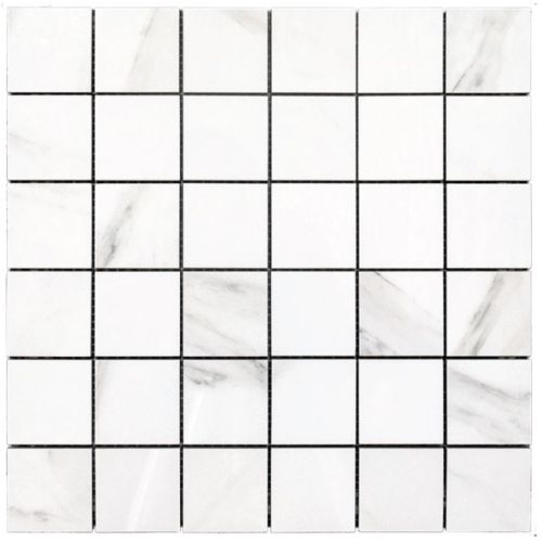 ΠΛΑΚΑΚΙ ΨΗΦΙΔΑ ΜΠΑΝΙΟΥ - ΚΟΥΖΙΝΑΣ  KARAG MOSAICO CARRARA 31,5x31,5 cm (5x5)