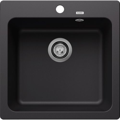 ΝΕΡΟΧΥΤΗΣ ΓΡΑΝΙΤΗ ΕΝΘΕΤΟΣ BLANCO NAYA 5 Black 51,5x51 cm
