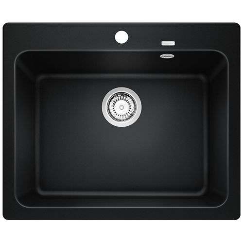 ΝΕΡΟΧΥΤΗΣ ΓΡΑΝΙΤΗ ΕΝΘΕΤΟΣ BLANCO NAYA 6 Black 61,5x51 cm