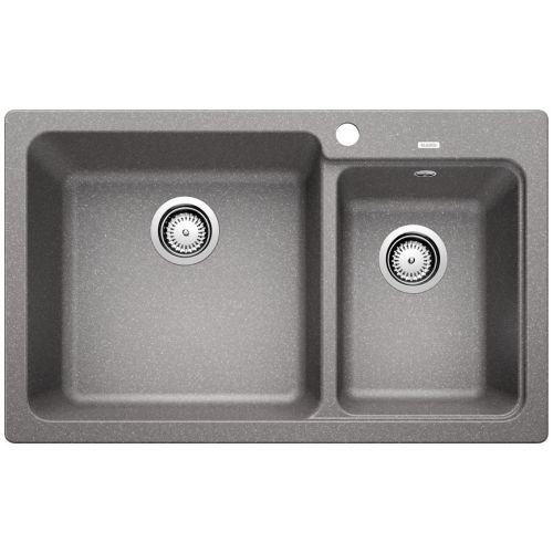 ΝΕΡΟΧΥΤΗΣ ΓΡΑΝΙΤΗ ΕΝΘΕΤΟΣ BLANCO NAYA 8 Alu Metallic 81,5x50 cm