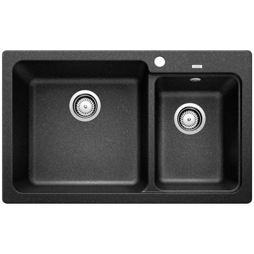 ΝΕΡΟΧΥΤΗΣ ΓΡΑΝΙΤΗ ΕΝΘΕΤΟΣ BLANCO NAYA 8 Anthracite 81,5x50 cm