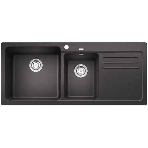 ΝΕΡΟΧΥΤΗΣ ΓΡΑΝΙΤΗ ΕΝΘΕΤΟΣ BLANCO NAYA 8 S Anthracite 116x50 cm Ποδιά Δεξιά