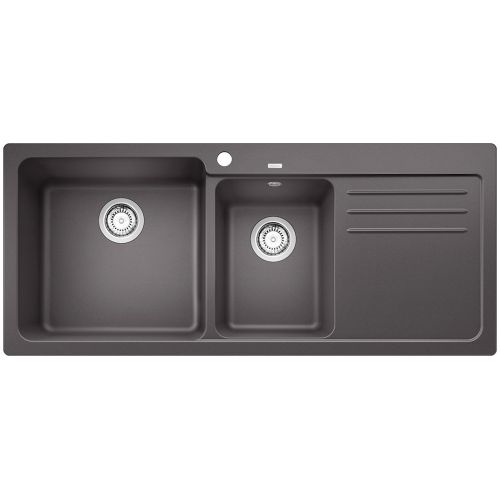 ΝΕΡΟΧΥΤΗΣ ΓΡΑΝΙΤΗ ΕΝΘΕΤΟΣ BLANCO NAYA 8 S Rock Grey 116x50 cm Ποδιά Δεξιά