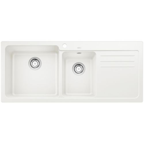 ΝΕΡΟΧΥΤΗΣ ΓΡΑΝΙΤΗ ΕΝΘΕΤΟΣ BLANCO NAYA 8 S White 116x50 cm Ποδιά Δεξιά