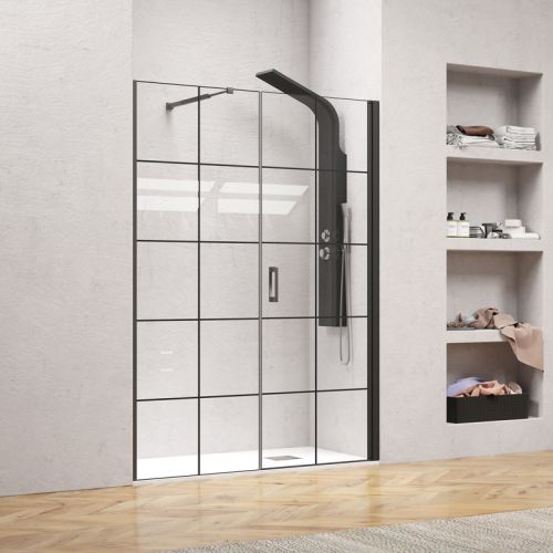 ΚΑΜΠΙΝΑ ΝΤΟΥΖΙΕΡΑΣ ΑΠΟ ΤΟΙΧΟ ΣΕ ΤΟΙΧΟ Karag NERO 6 PORTA (160 x h 200 cm) ΣΕΡΙΓΡΑΦΑΤΟ