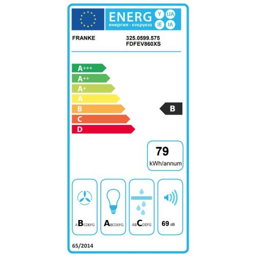 ΑΠΟΡΡΟΦΗΤΗΡΑΣ FRANKE NEW WIND II FDF EV8 60 XS Inox 60 cm ΕΠΙΤΟΙΧΙΑ ΚΑΜΙΝΑΔΑ