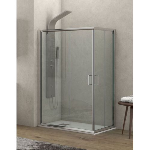 ΚΑΜΠΙΝΑ ΝΤΟΥΖΙΕΡΑΣ ΟΡΘΟΓΩΝΙΑ Karag NEW FLORA 100 110x120x180 cm Διαφανές