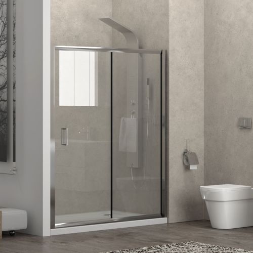 ΚΑΜΠΙΝΑ ΠΟΡΤΑ ΝΤΟΥΖΙΕΡΑΣ Karag NEW FLORA 500 110xh180 cm Διαφανές
