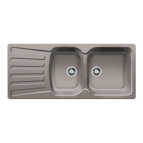 ΝΕΡΟΧΥΤΗΣ ΓΡΑΝΙΤΗ ΕΝΘΕΤΟΣ BLANCO NOVA 8 S Alu Metallic 116x50 cm