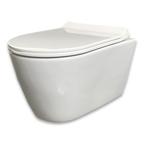 ΛΕΚΑΝΗ WC ΚΡΕΜΑΣΤΗ ΜΕ Soft Close ΚΑΛΥΜΜΑ UF GLORIA OMIKRON NOVA 52x36x36 cm