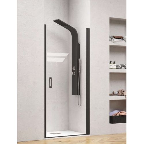 ΚΑΜΠΙΝΑ ΝΤΟΥΖΙΕΡΑΣ ΠΟΡΤΑ Karag NERO PIVOT PORTA (70 x h 200 cm) ΔΙΑΦΑΝΕΣ ΑΠΟ ΤΟΙΧΟ ΣΕ ΤΟΙΧΟ