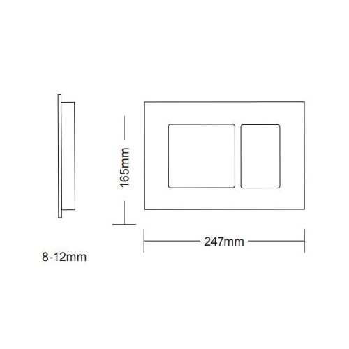 ΠΛΑΚΕΤΑ ΧΕΙΡΙΣΜΟΥ EASY TOUCH ΓΙΑ ΚΑΖΑΝΑΚΙΑ WISA Key F092-300 White
