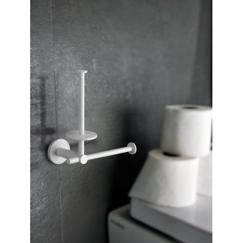 ΧΑΡΤΟΘΗΚΗ ΤΟΙΧΟΥ ΔΙΠΛΗ SANCO Twist 14386-M101 White Mat