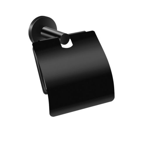 ΧΑΡΤΟΘΗΚΗ ΤΟΙΧΟΥ ΜΕ ΚΑΠΑΚΙ SANCO Twist 14317-M116 Black Mat