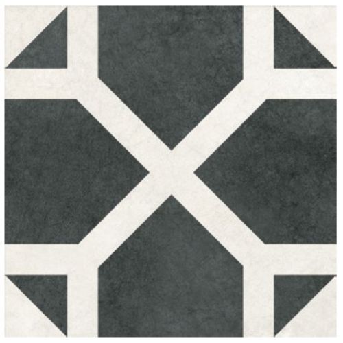 ΠΛΑΚΑΚΙ ΔΑΠΕΔΟΥ KARAG RETRO Geo Black 30x30 cm