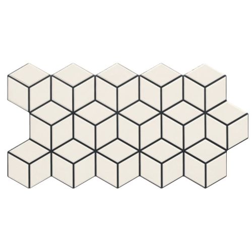 ΠΛΑΚΑΚΙ ΤΟΙΧΟΥ KARAG RHOMBUS Snow 26,5x51 cm