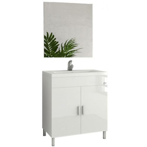 ΕΠΙΠΛΟ ΜΠΑΝΙΟΥ ΣΕΤ ΜΕ ΚΑΘΡΕΠΤΗ Drop ROMA 70 II White 70 cm