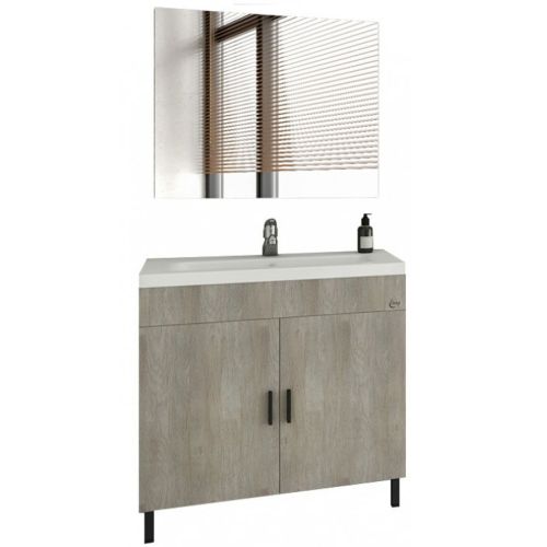 ΕΠΙΠΛΟ ΜΠΑΝΙΟΥ ΣΕΤ ΜΕ ΚΑΘΡΕΠΤΗ Drop ROMA 80 II Light Beige 80 cm