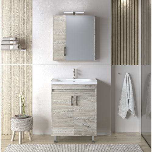 ΜΟΝΤΕΡΝΟ ΕΠΙΔΑΠΕΔΙΟ ΕΠΙΠΛΟΥ ΜΠΑΝΙΟΥ MARTIN SAVINA NATURAL OAK 65cm