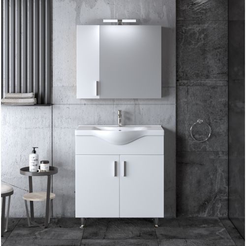 ΜΟΝΤΕΡΝΟ ΕΠΙΔΑΠΕΔΙΟ ΕΠΙΠΛΟΥ ΜΠΑΝΙΟΥ MARTIN SIENA WHITE 75cm