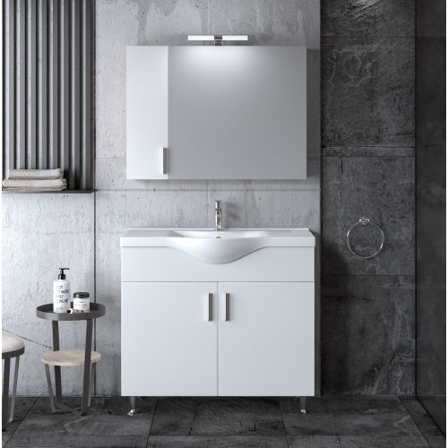 ΜΟΝΤΕΡΝΟ ΕΠΙΔΑΠΕΔΙΟ ΕΠΙΠΛΟΥ ΜΠΑΝΙΟΥ MARTIN SIENA WHITE 90cm