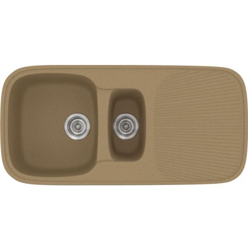 ΝΕΡΟΧΥΤΗΣ ΕΝΘΕΤΟΣ ΣΥΝΘΕΤΙΚΟΣ ΓΡΑΝΙΤΗ SANITEC Premium 301 (97x50 cm) Metallic Coffee