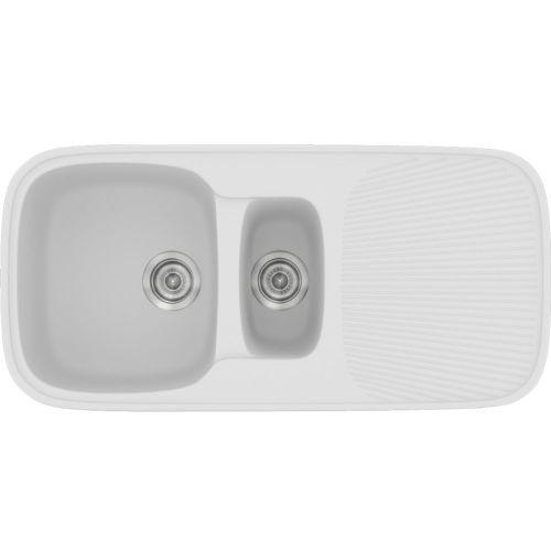 ΝΕΡΟΧΥΤΗΣ ΕΝΘΕΤΟΣ ΣΥΝΘΕΤΙΚΟΣ ΓΡΑΝΙΤΗ SANITEC Premium 301 (97x50 cm) White