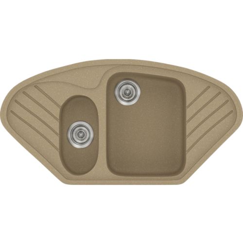 ΝΕΡΟΧΥΤΗΣ ΕΝΘΕΤΟΣ ΣΥΝΘΕΤΙΚΟΣ ΓΡΑΝΙΤΗ SANITEC Harmony 302 (96x51 cm) Metallic Cream