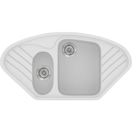 ΝΕΡΟΧΥΤΗΣ ΕΝΘΕΤΟΣ ΣΥΝΘΕΤΙΚΟΣ ΓΡΑΝΙΤΗ SANITEC Harmony 302 (96x51 cm) White