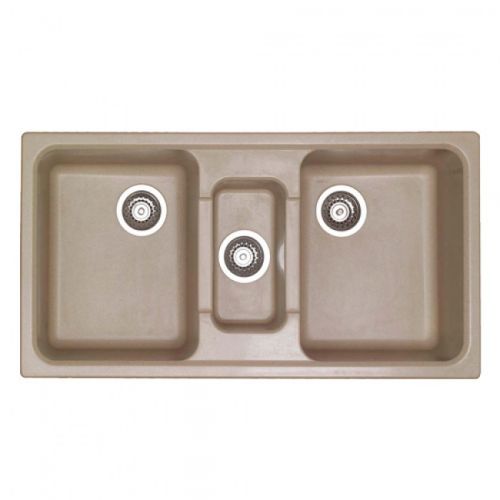ΝΕΡΟΧΥΤΗΣ ΕΝΘΕΤΟΣ ΣΥΝΘΕΤΙΚΟΣ ΓΡΑΝΙΤΗ SANITEC Harmony 325 Metallic Beige (97x51 cm)