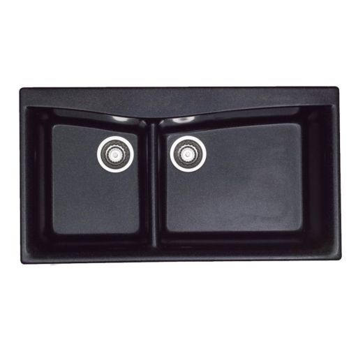 ΝΕΡΟΧΥΤΗΣ ΣΥΝΘΕΤΙΚΟΣ ΓΡΑΝΙΤΗΣ SANITEC Modern 326 (93x51 cm) Granite Black