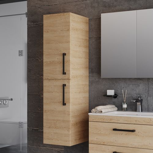 ΕΠΙΠΛΟ ΜΠΑΝΙΟΥ ΚΡΕΜΑΣΤH ΣΤΗΛΗ MARTIN SANTA Beige MDF 18mm 35  35x35x138cm