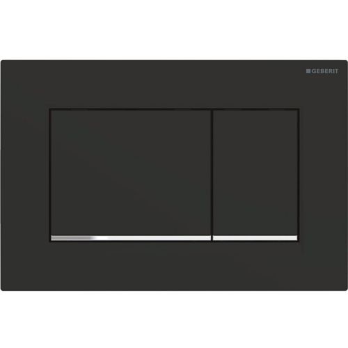 ΠΛΑΚΕΤΑ ΕΝΕΡΓΟΠΟΙΗΣΗΣ ΓΙΑ ΚΑΖΑΝΑΚΙΑ GEBERIT Sigma 30 115.883.14.1 Μαύρο/Γυαλιστερό Χρωμέ/Μαύρο