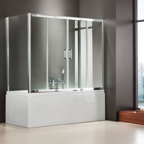 ΚΑΜΠΙΝΑ ΠΟΡΤΑ ΜΠΑΝΙΕΡΑΣ AXIS Bath Slider SLB2X 160 T (2+2) Clear 157-161 x h 140 cm